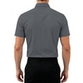thumbnail image 6 of Erwazi Men’s Button Down Shirts Summer Short Sleeve Collared Solid Office Business Tops, 6 of 8