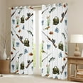 thumbnail image 2 of Manfei Pike Fish Black Out Curtains,Outdoor Fishing Hook Curtains Pack of 2 (42x63 Each),Rustic Farmhouse Cabin Bedroom Curtains For Boys Teens,Microfiber Bedroom Decor, 2 of 6