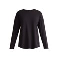 thumbnail image 5 of Time and Tru Women's Super Soft Tunic Top with Long Sleeves, Sizes S-XXXL, 5 of 5