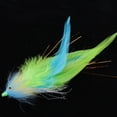 thumbnail image 4 of 7 "Pesca con Mosca Moscas de Agua Salada Streamer Steelhead Salmon Striper Lucio Trucha Simulación Moscas Verde Sunnimix Moscas de pesca con mosca, 4 of 8