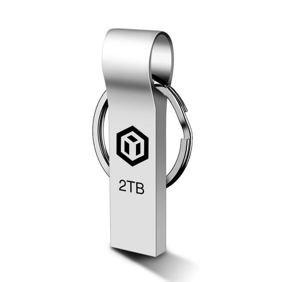 Silver2TB USB 3.0 Flash Drive Portable Storage for Data Transfer and Backup Thumb Drive for PC/Laptop