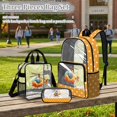 thumbnail image 2 of Kuiaobaty Helicopter Print Backpack and Pencil Case Set for Boys Polka Dot Print Backpack and Lunch Bag with Bottle Holder Roomy Clear Bookbag with Pencil Pouch for School, 2 of 5