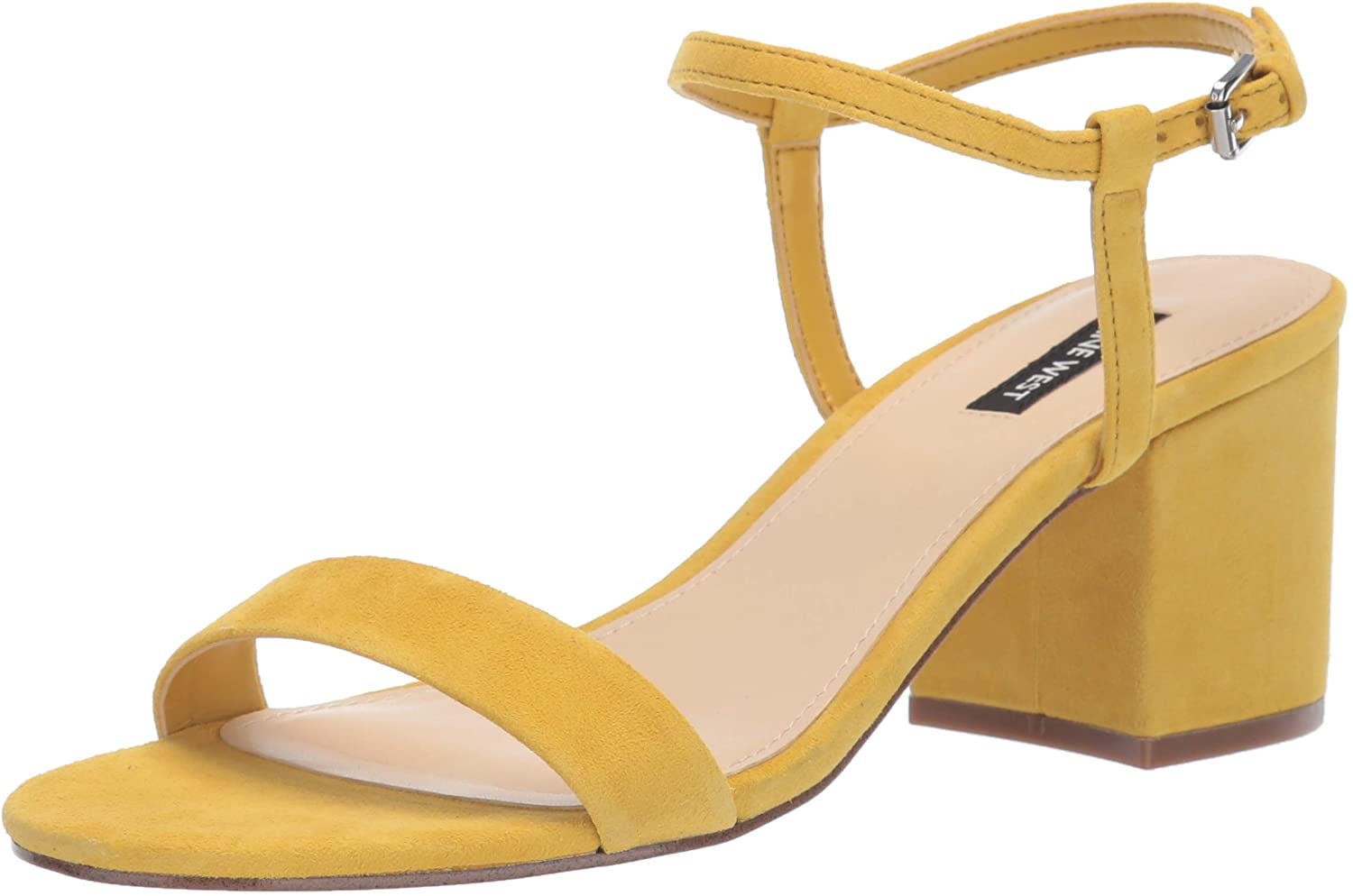 yellow ankle strap shoes