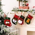 thumbnail image 4 of linyes Small Christmas Socks Christmas Stockings Mini Knitted Christmas Hanging Socks,Christmas Candy Bag Christmas Knitted Doll Gift Bags, for Family Christmas Decoration, 4 of 6