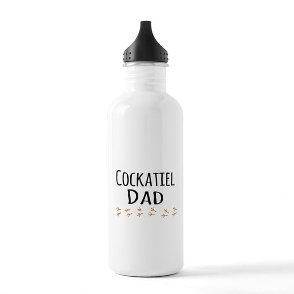 CafePress - Cockatiel Dad Water Bottle - Stainless Steel Water Bottle, Sports Bottle, 1.0L