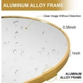 thumbnail image 5 of GLSLAND Bathroom Mirror Wall Mirror 24" x 36" Arched Vanity Mirror for Bedroom, Gold, 5 of 11