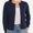 Navy blue, variant on Women's Crew Neck Button Down Long Sleeve Cardigan for Women Classic Soft Ladies Cardigan Sweater Coat