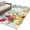Blue Green, variant on Easter 2'x6' Runner Rugs for Hallway Kitchen Bedside Non Slip Washable, Spring Watercolor Eggs Tulip Wooden Grain Teal Entryway Rug Runners with Rubber Backing, Long Carpet Runner for Laundry Room