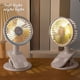 thumbnail image 4 of Ventilador de escritorio con clip USB recargable con luz - Rosa, 4 of 6