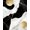 Black White Gold, Pattern 18, variant on ODIKA 8'x10' Washable Area Rug Abstract Vein Border Swirl Inlay Veined Streaks Flow Symmetrical for King Size Bedroom Under Bed, Master Suite, Non-Shedding, Easy Care