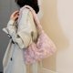 thumbnail image 1 of Bolso de hombro para otoño e invierno, Bolso pequeños y esponjosos para axilas para mujer (rosa claro), 1 of 6