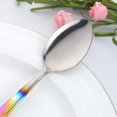 thumbnail image 4 of Serving Spoons, 12 Pieces 8 Inches Serving Tablespoons, Large Spoons for Serving, Stainless Steel Solid Buffet Banquet Flatware Kitchen Basics Serving Spoon Big Ladle Spoon, Gradient Rainbow, 4 of 6