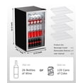 thumbnail image 7 of Northair Beverage Refrigerator Cooler 100 Can Mini Fridge Glass Door with 7 temp settings Glass Door Small Drink Dispenser Machine 32F- 61F, 7 of 7