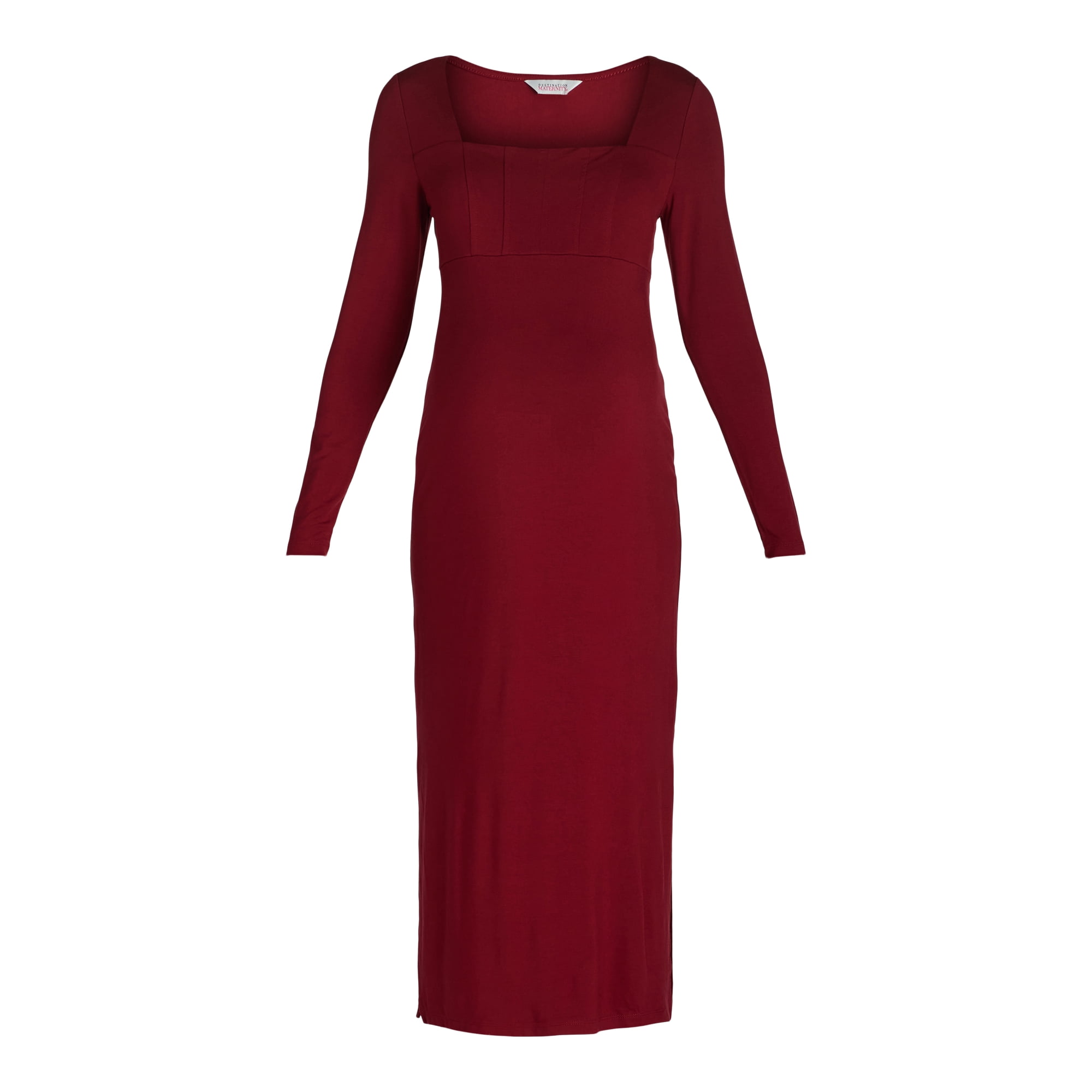 Destination Maternity Women’s Empire Corset Midi Dress, Sizes S-XXL