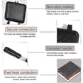 thumbnail image 4 of Camping Toaster Non-stick Stovetop Toaster Baking Pan with Heat Resistant Handle, Double-Sided Multi-Function Stovetop Toaster for Family Outdoor Camp, 4 of 5