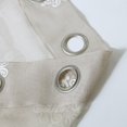thumbnail image 4 of Lyndale Décor Lyndale Harper Embroidered Sheer Curtain Beige 84 84 Inches, 4 of 5