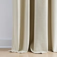 thumbnail image 3 of Martha Stewart Spellbound Blackout Lined Curtain Panel Pair, Champagne, Pole Top/Back Tab, Indoor, Adult, 2 Piece Set, 50" x 84", 3 of 11