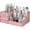 Pink, variant on Countertop Organizer for Cosmetics,Makeup Desk Organizer With Drawers,Bathroom and Bedroom Desk Cosmetics Organizer,Vanity Brush with Holder for Lipstick, Brushes, Eyeshadow, and Jewelry (Pink)
