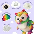 thumbnail image 2 of SnugArooz: Hootie the Owl - Rainbow Plush Dog Toy, Squeaks & Crinkles, Pet Multi-Sensory Play, Recycled Material, 5x8" Soft & Cuddly Animal Companion, 2 of 8