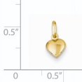 thumbnail image 2 of 14K Yellow Gold Small Hollow Heart Charm, 2 of 2