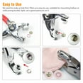 thumbnail image 6 of PrePat Metal Sewing Button Hollow Prong Ring Press Studs Snap Fasteners Plier Tool Kit, 6 of 12