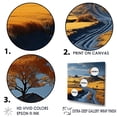 thumbnail image 3 of Designart "Grey And Yellow Countryside Road" Countryside Floater Framed Canvas Art Print, 3 of 5