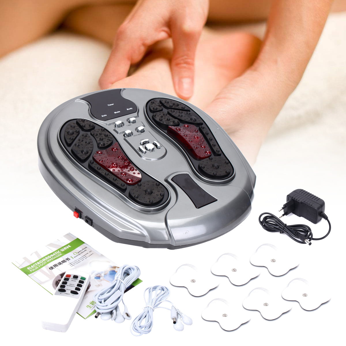 Shiatsu Foot Massager With Heatrelief For Tired Muscles And Plantar