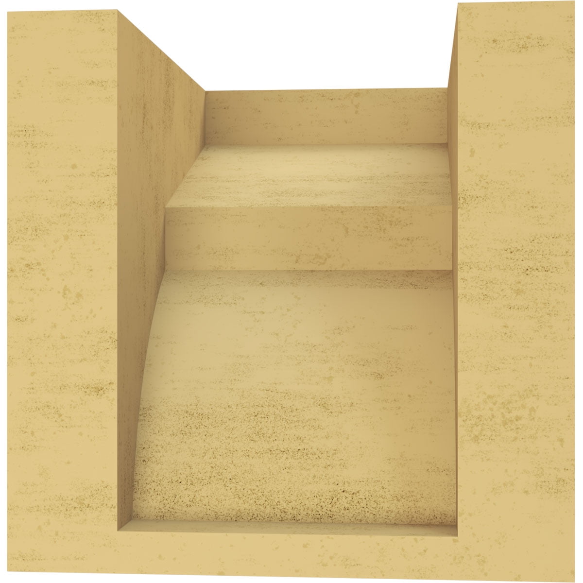 5"W x 5"D x 5"H Wide Monterey Rough Cedar Woodgrain TimberThane Corbel, Primed Tan