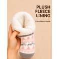 thumbnail image 4 of FEOYA Women Non Slip Slipper Socks Winter Thick Cozy Floor Socks with Grippers Fuzzy Indoor Warm Socks Christmas Elk Gray for Xmas New Year Gifts Daily, 4 of 7