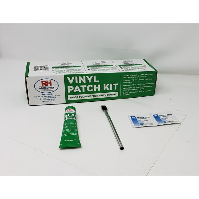 Kit de adhesivos RH de vinilo reforzado con PVC de 10 x 10 cm