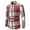16 Red, variant on guisaled Men's Button Down Shirts Cotton Long Sleeve Plaid Shirts Slim Regular Fit Casual Business Shirts Soft Lightweight