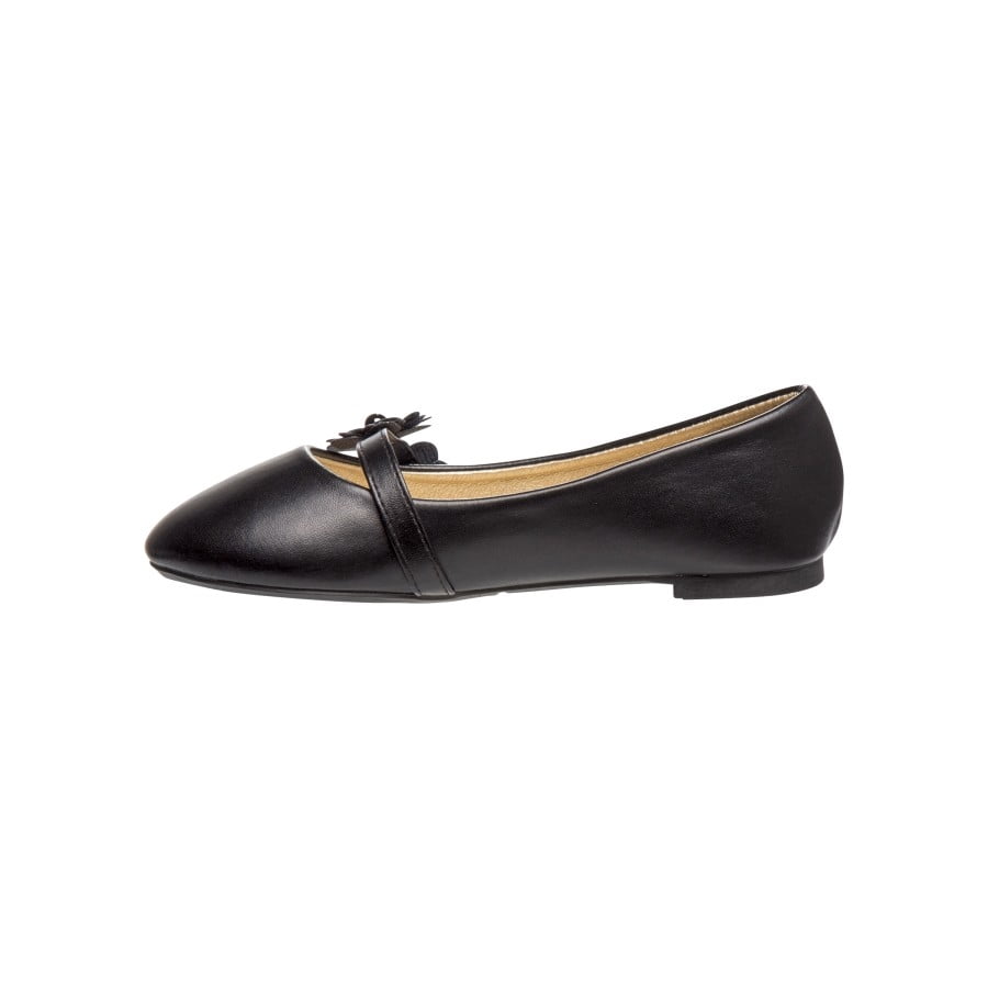 Kensie Girl Little Kids Ballerinas Flats , Black Smooth, 12