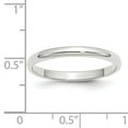 thumbnail image 7 of 10K White Gold 2.5mm Half Round Band Ring Size 7.5, 7 of 7