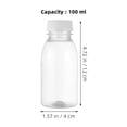 thumbnail image 3 of Nestingho 10pcs Plastic Empty Juice Bottles Reusable Water Bottles with Caps Clear Drink Containers 100ml Plastic Juice Bottles, 3 of 7