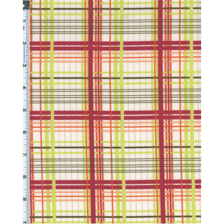 - Cherry Multi Valori Wells Bridgette Lane Plaid Print Flannel, Fabric By the Yard