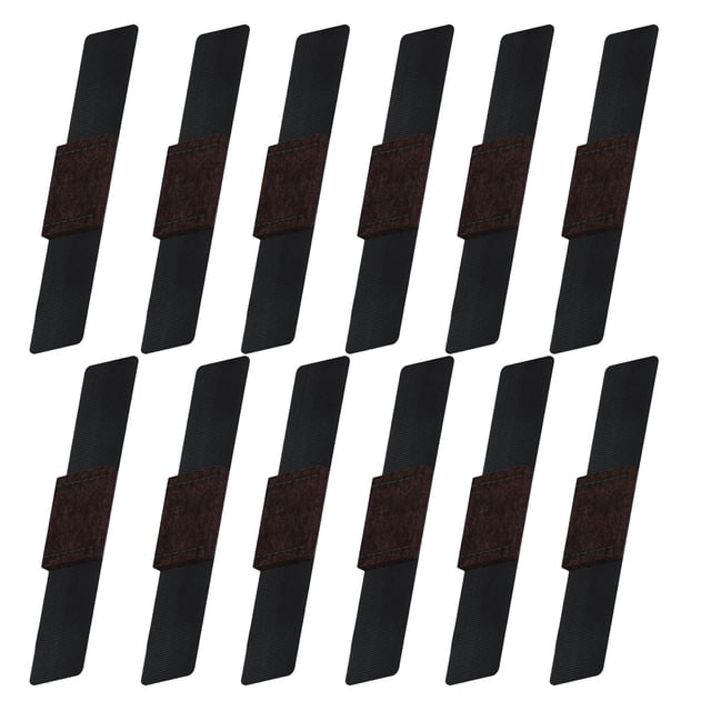 12pcs Chair Wear-resistant Wrap-around Floor Saver Furniture Pads with Hook and Loop