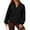 Black, variant on Fall Fashion Must Haves Womens Basic Essential Long Sleeve Solid Color V Neck Pullover Sweatshirt Tops Soft and Comfortable Women Fall Clothes