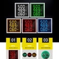 thumbnail image 3 of Three-Digit Display AC Current Voltage Frequency 3-in-1 Indicator 22mm Square Head LED Multi-Function Measuring Instrument Monitor AC60-500V 0-100A 20-75Hz, 3 of 8