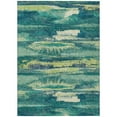 thumbnail image 2 of HomeRoots 612500 8 x 10 ft. Emerald & Lime Green Abstract Washable Indoor & Outdoor Rectangle Area Rug, 2 of 5