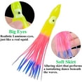 thumbnail image 5 of Fishing Squid Skirts Octopus Lures, 30pcs Glow Soft Plastic Fishing Bait Trolling Lure Saltwater for Bass Salmon Trout Multicolored 7cm 9cm 11cm, 5 of 5