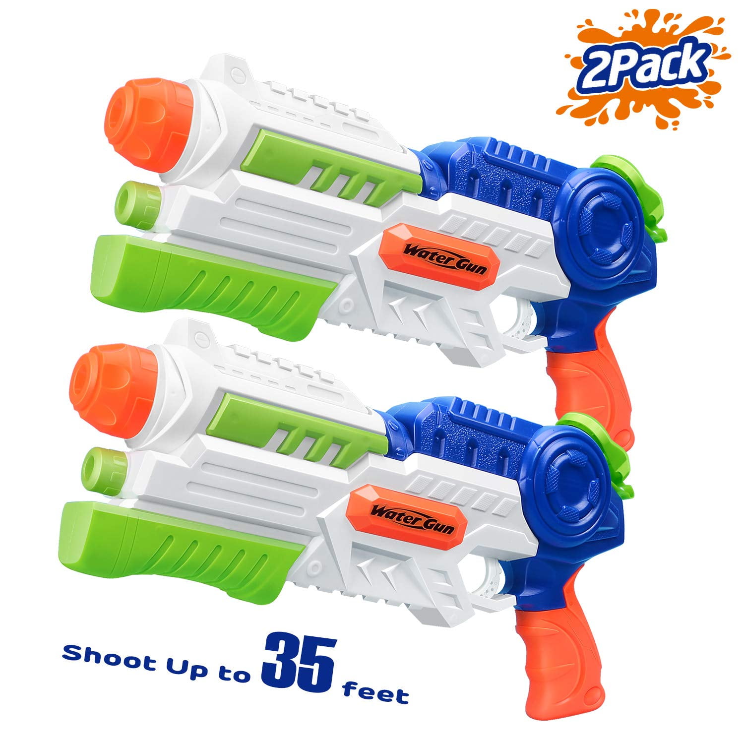 2 Pack Super Soaker Water Gun Squirt Guns Shooter Water Blaster  for Kids Adults 