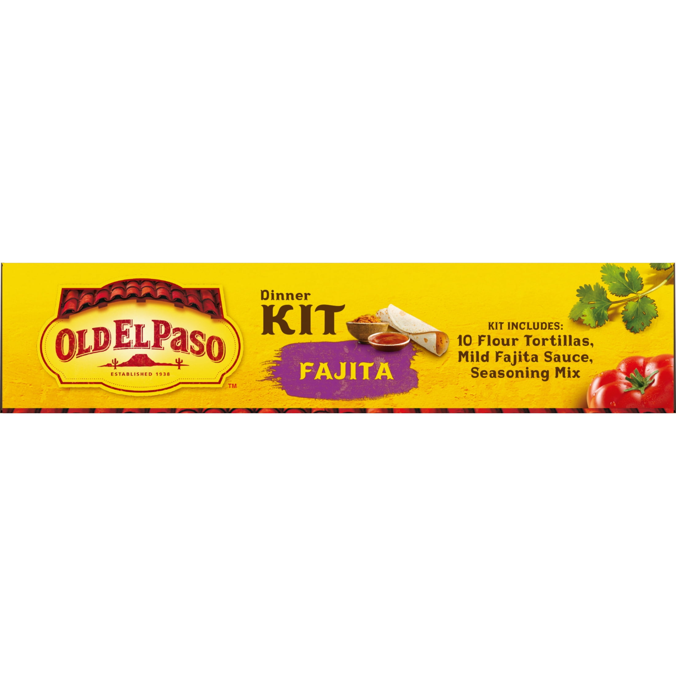 Old El Paso Fajita Dinner Kit, Easy Meal Prep, 10 Count, 12.5 oz