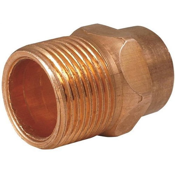 Elkhart Products Pipe Adapter 104 Series - Male Sweat x MNPT, Copper - 1.5 In