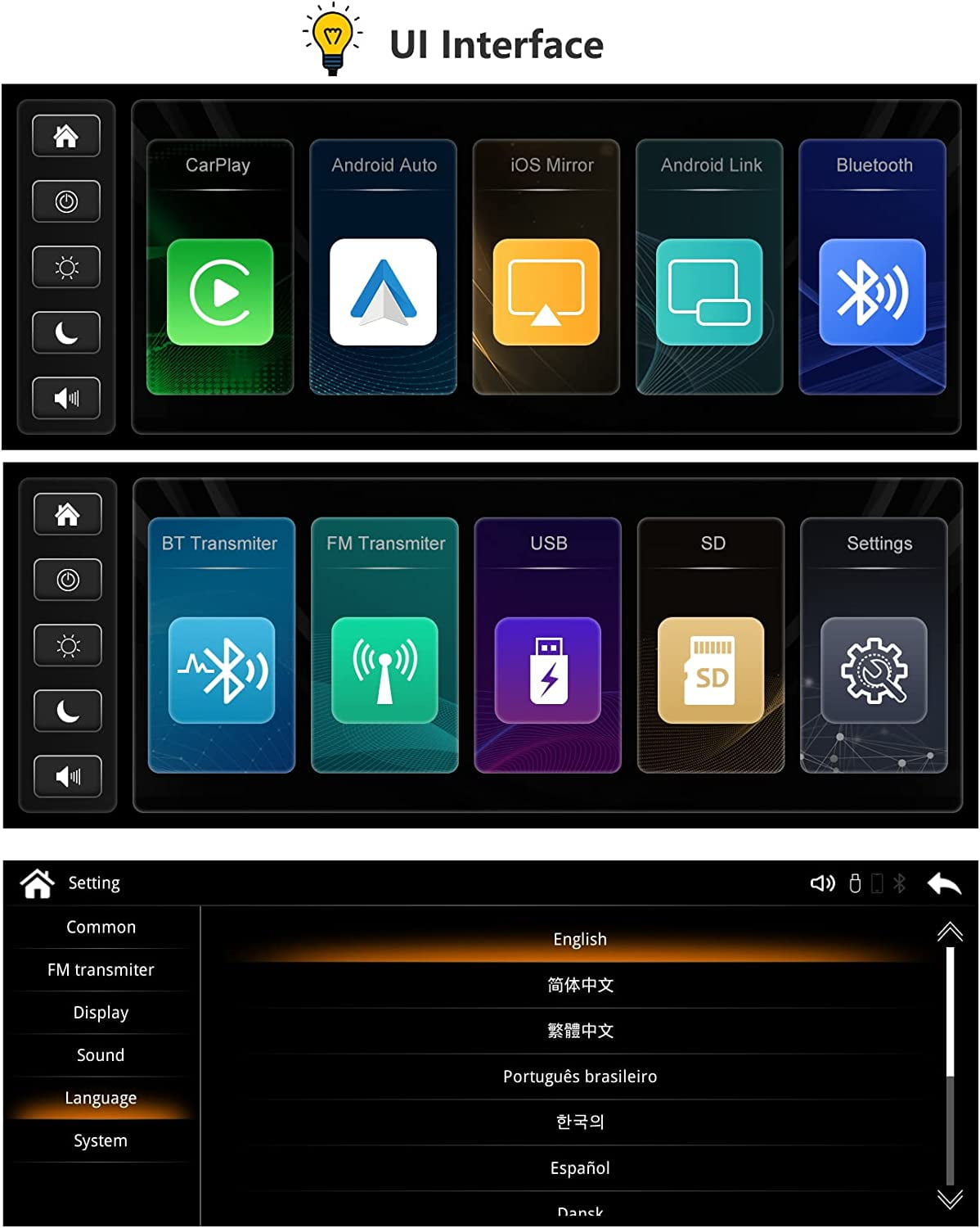 Buy Road Top Universal Wireless Apple Carplay Car Stereo GPS Navigation