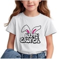 thumbnail image 4 of COM1950s Crop Top pour Enfants, T-Shirt Décontracté Ample à Manches Courtes Col Rond Confortable pour Adultes, 4 of 6