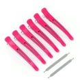 thumbnail image 3 of Hair Clips For Styling Hair Clips With Silicone Band Duck Bill Clips 6Pcs Professional Hair Clips NonSlip Dividing Duckbill Hair Clips For Hair Cutting Styling, 3 of 8