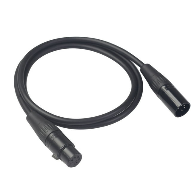 Matsuzay Cable de Audio XLR de 5 pines a 3 pines, Cable de adaptación, transmisión de datos de cámara profesional, adaptador a hembra, accesorio Cables de audio/vídeo 3 metros