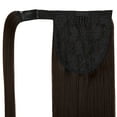 thumbnail image 6 of Soft Straight Ponytail Extensions 20-28 Inch Long Wrap Around Synthetic Hair Piece Clip in Ponytail Hair Extensions Hairpiece for Women Girls, 140-160g, 6 of 8