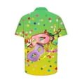 thumbnail image 3 of Ceisia Men's Mardi Gras Festive Print Short Sleeve Button-Up Shirt Collection | Confetti & Double Mask Festival Button-Up Shirt Gifts, 3 of 5