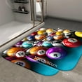 thumbnail image 2 of 1pc Billiard Balls Absorbent Non-Slip Bathroom Thickened Flannel Rug Decor,Soft,Quick Drying,Suitable For Indoor/outdoor Use,Bathrooms,Bedrooms,Kitchens,Terrace,Laundry Rooms,16"x24", 2 of 9